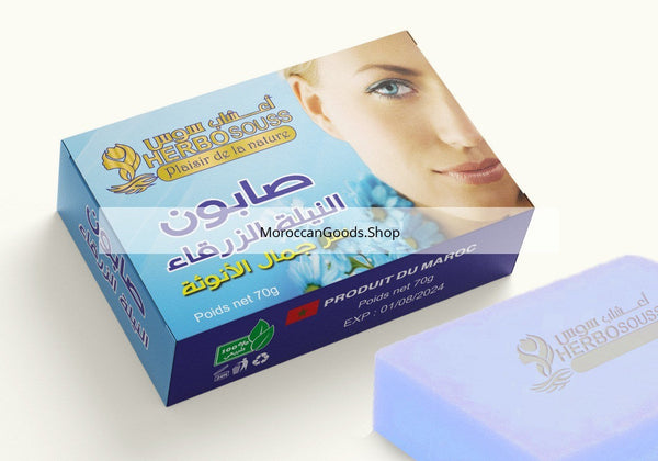 Desert blue indigo soap